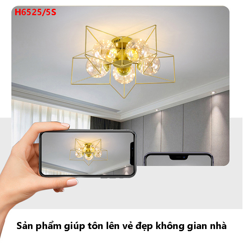 Đèn thả trần phòng khách H6525/5S