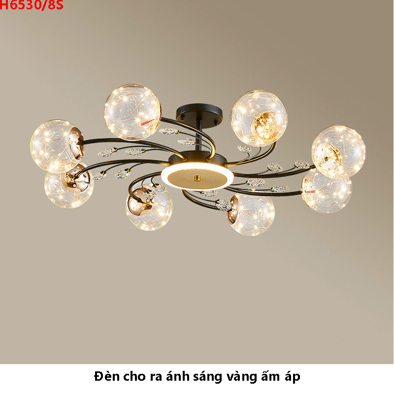 Đèn thả trần phòng khách H6530-8S