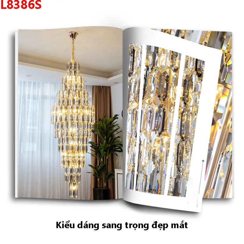 Đèn chùm thông tầng L8386S