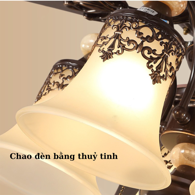 Quạt trần đèn 5 cánh k107s