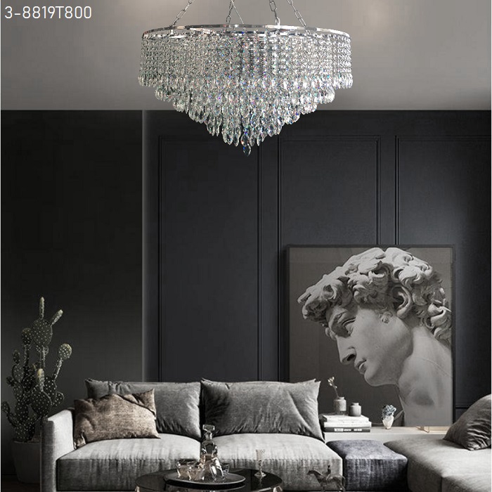 Đèn chùm pha lê 3-8819T800 Đèn chùm pha lê 3-8819T800