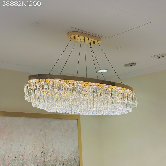 Đèn chùm pha lê bàn ăn 38882N1200 Đèn chùm pha lê bàn ăn 38882N1200