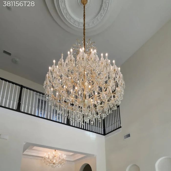 Đèn Chùm Pha Lê Nến 24 Tay 381156T28 Đèn Chùm Pha Lê Nến 24 Tay 381156T28