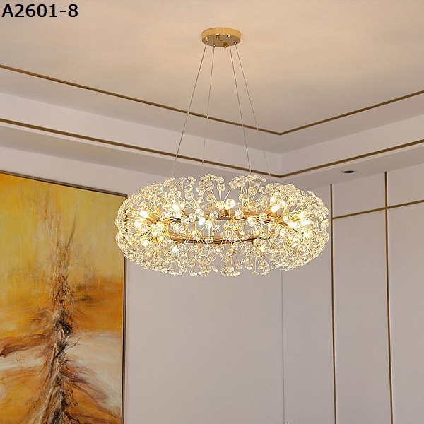 Đèn thả decor A2601-8 (Đường kính 80cm, cao 30cm) – Đèn Sài Gòn