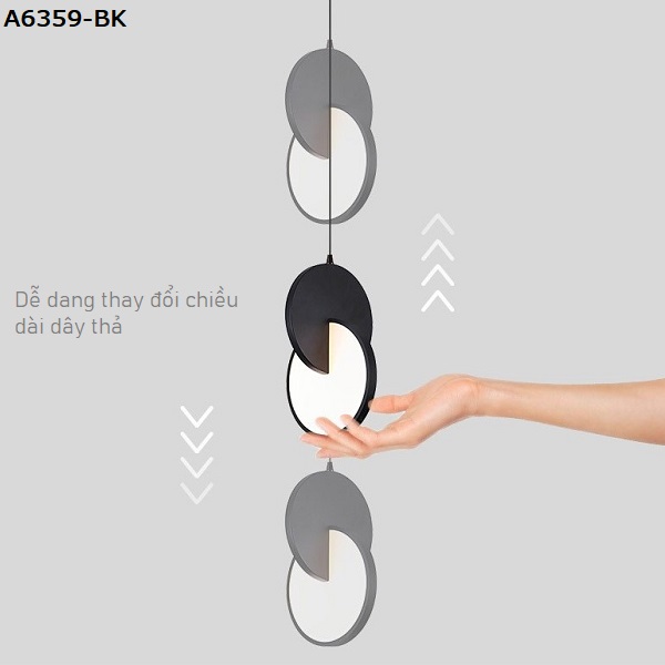 Đèn thả decor A6359-BK