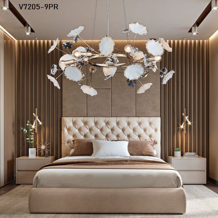 Đèn thả decor V7205-9PR (Đường kính 86cm, cao 100cm) – Đèn Sài Gòn