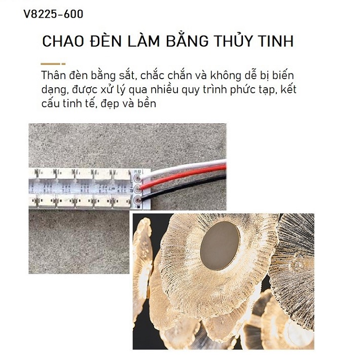 Đèn thả chất lượng cao V8225-800