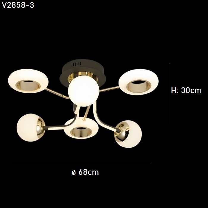 Đèn trần V2858-3