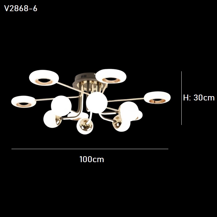Đèn trần V2868-6 Đèn trần V2868-6