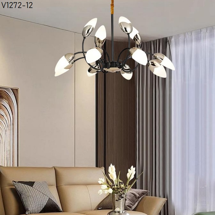 Đèn chùm hiện đại V1272-12 Đèn chùm hiện đại V1272-12