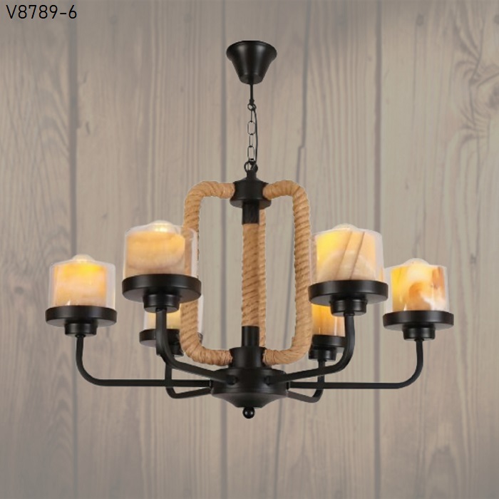 Đèn thả dây thừng V8789-6 Đèn thả dây thừng V8789-6