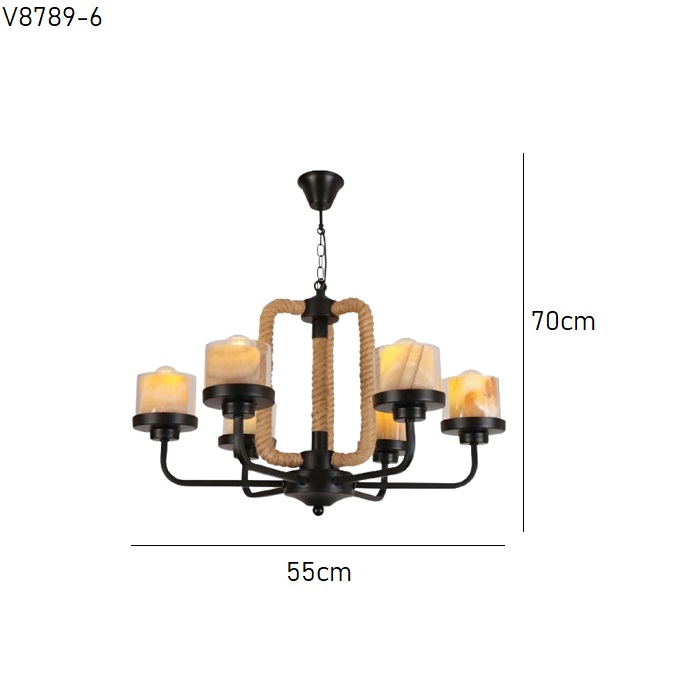 Đèn thả dây thừng V8789-6