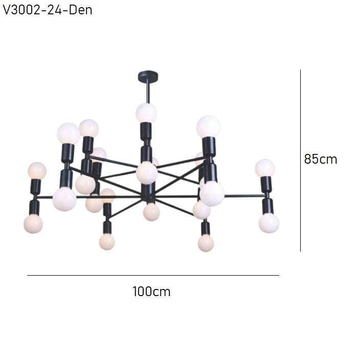 Đèn thả hiện đại V3002-24-Den