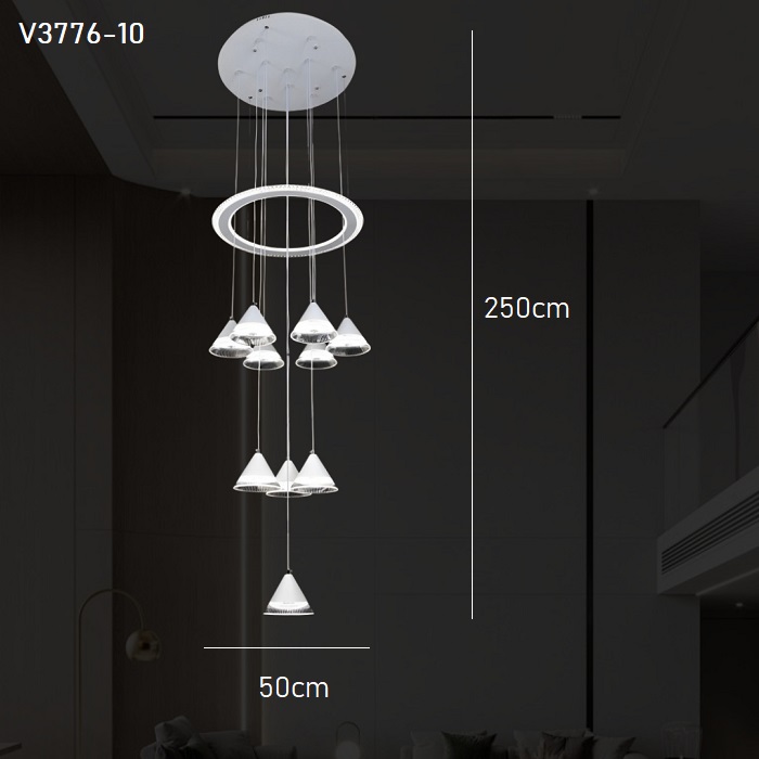 Đèn thả thông tầng V3776-10