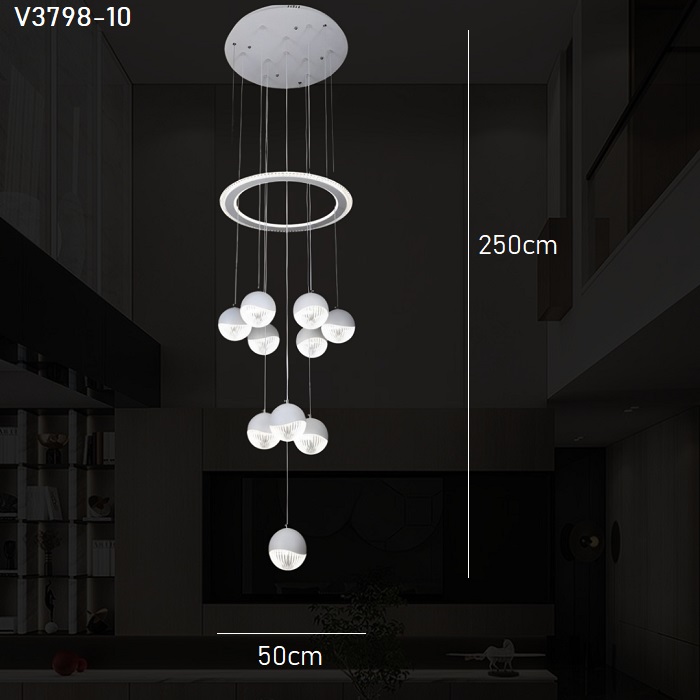 Đèn thả thông tầng V3798-10