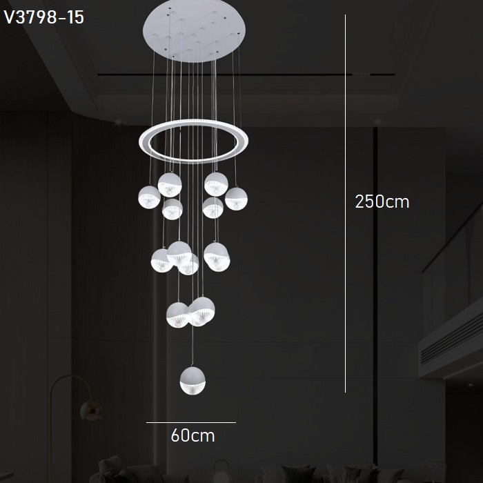 Đèn thả thông tầng V3798-15