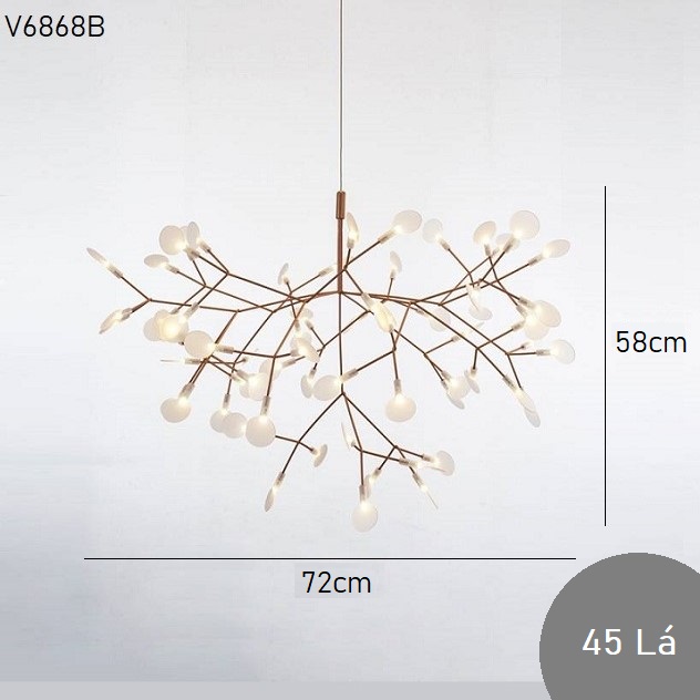 Đèn thả trần chiếc lá V6868B