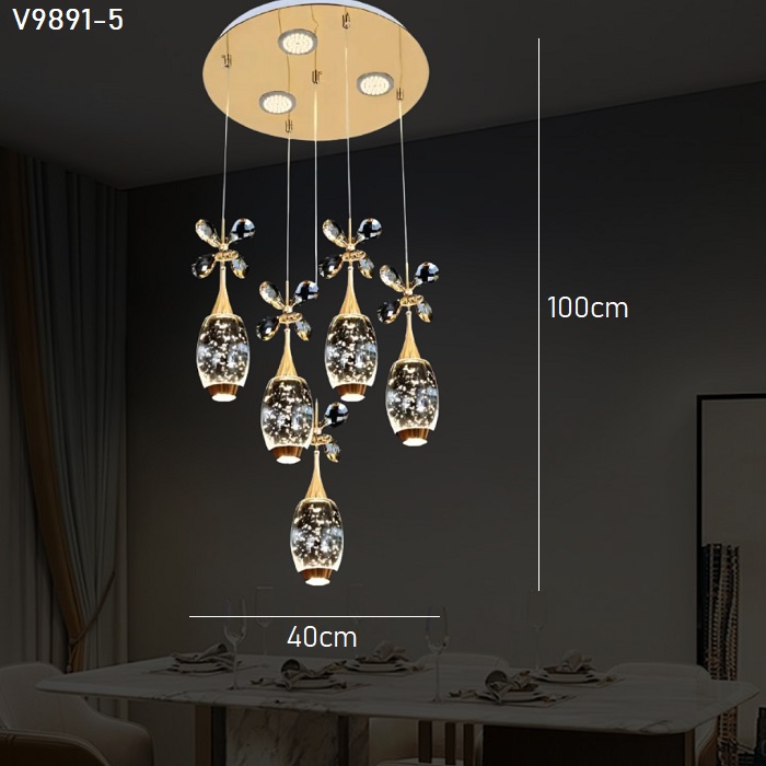 Đèn thả trần decor V9891-5