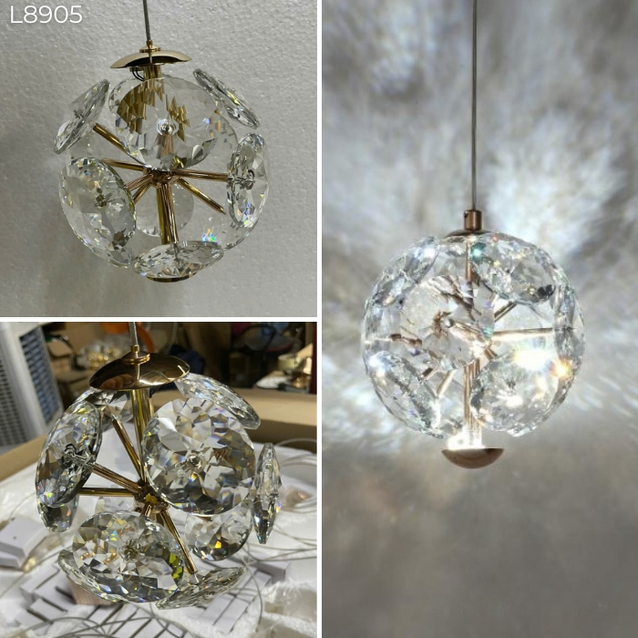 Đèn thả pha lê thông tầng L8905 Đèn thả pha lê thông tầng L8905