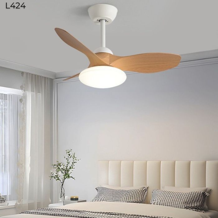 Quạt đèn trần 3 cánh nhựa L424 Quạt đèn trần 3 cánh nhựa L424