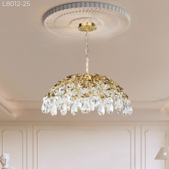 Đèn chùm pha lê sang trọng L8012-25 Đèn chùm pha lê sang trọng L8012-25