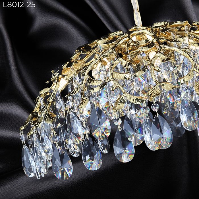 Đèn chùm pha lê sang trọng L8012-25 Đèn chùm pha lê sang trọng L8012-25