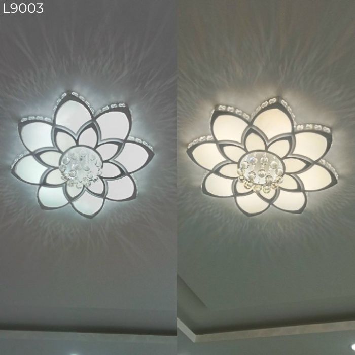 Đèn mâm ốp trần hoa sen L9003 Đèn mâm ốp trần hoa sen L9003