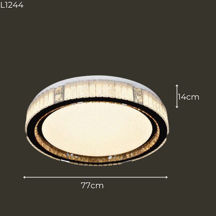 Đèn mâm ốp trần pha lê tròn nhỏ L1244