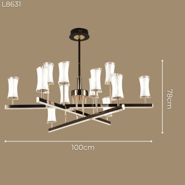 Đèn thả hiện đại 12 chao đèn L8631 Đèn thả hiện đại 12 chao đèn L8631