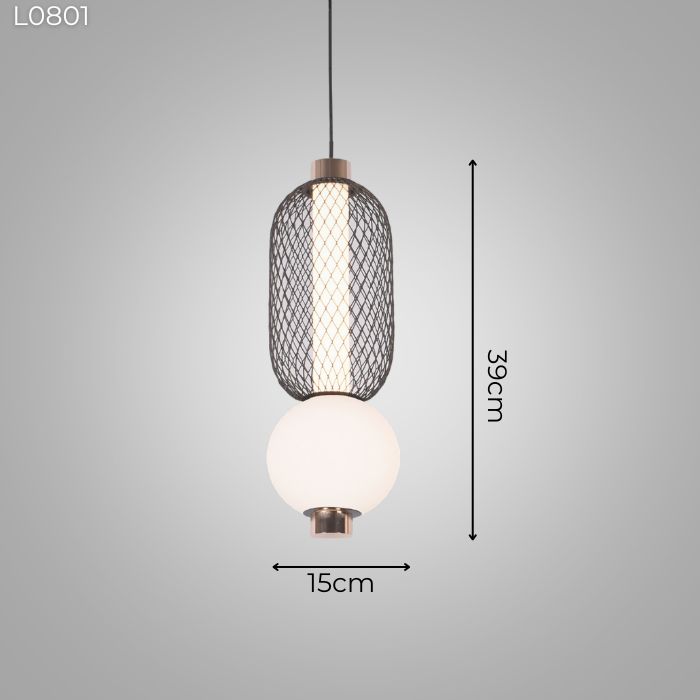 Đèn thả LED thủy tinh L0801 Đèn thả LED thủy tinh L0801