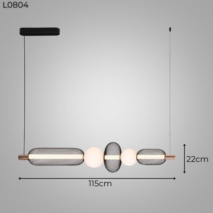 Đèn thả LED thủy tinh L0804 Đèn thả LED thủy tinh L0804