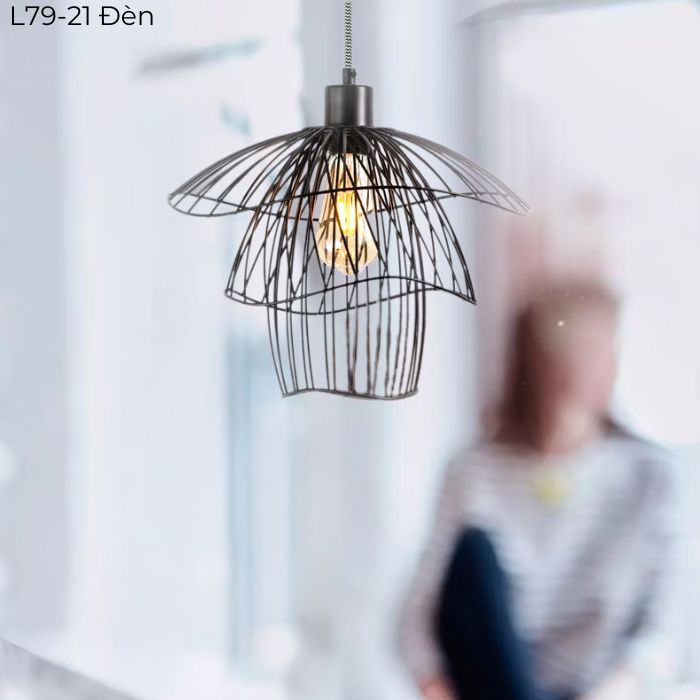 Đèn thả lồng L79-21 Đen Đèn thả lồng L79-21 Đen