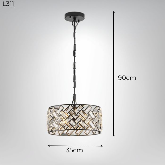 Đèn thả pha lê lưới L311 Đèn thả pha lê lưới L311