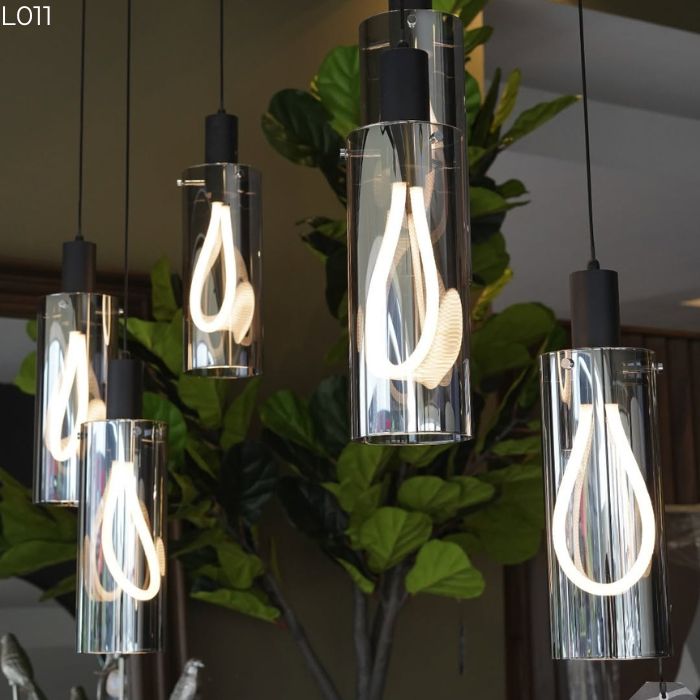 Đèn thả thủy tinh khói L011 Đèn thả thủy tinh khói L011