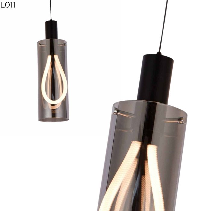 Đèn thả thủy tinh khói L011 Đèn thả thủy tinh khói L011
