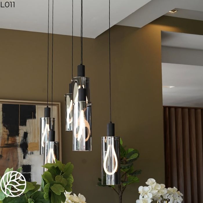 Đèn thả thủy tinh khói L011 Đèn thả thủy tinh khói L011