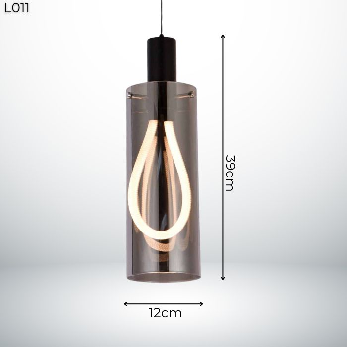 Đèn thả thủy tinh khói L011 Đèn thả thủy tinh khói L011