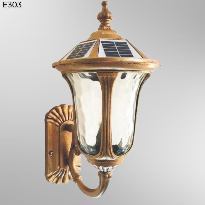 Đèn tường cổ điển năng lượng mặt trời E303 Đèn tường cổ điển năng lượng mặt trời E303