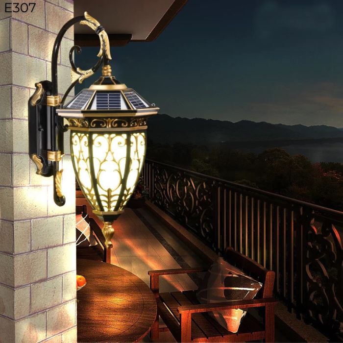 Đèn tường cổ điển năng lượng mặt trời E307 Đèn tường cổ điển năng lượng mặt trời E307