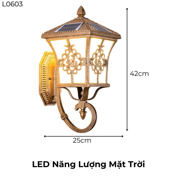 Đèn tường cổ điển năng lượng mặt trời L0603 Đèn tường cổ điển năng lượng mặt trời L0603