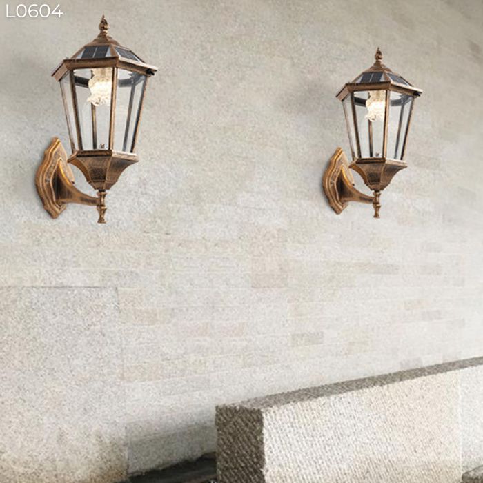 Đèn tường cổ điển năng lượng mặt trời L0604 Đèn tường cổ điển năng lượng mặt trời L0604