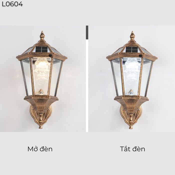 Đèn tường cổ điển năng lượng mặt trời L0604 Đèn tường cổ điển năng lượng mặt trời L0604