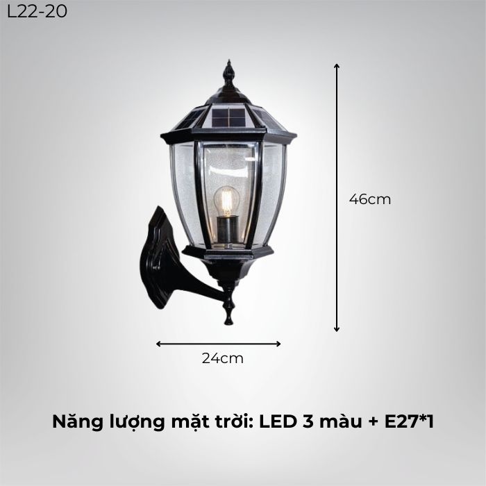 Đèn tường năng lượng mặt trời L22-20 Đèn tường năng lượng mặt trời L22-20