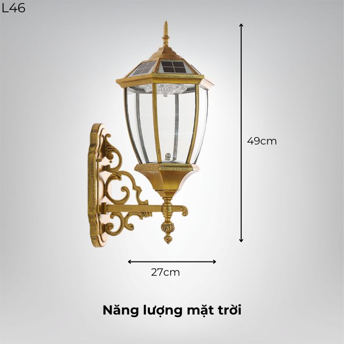 Đèn tường năng lượng mặt trời L46