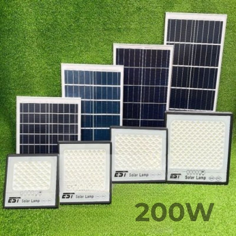 Đèn pha tổ ong chống lóa D200W2 năng lượng mặt trời 200W