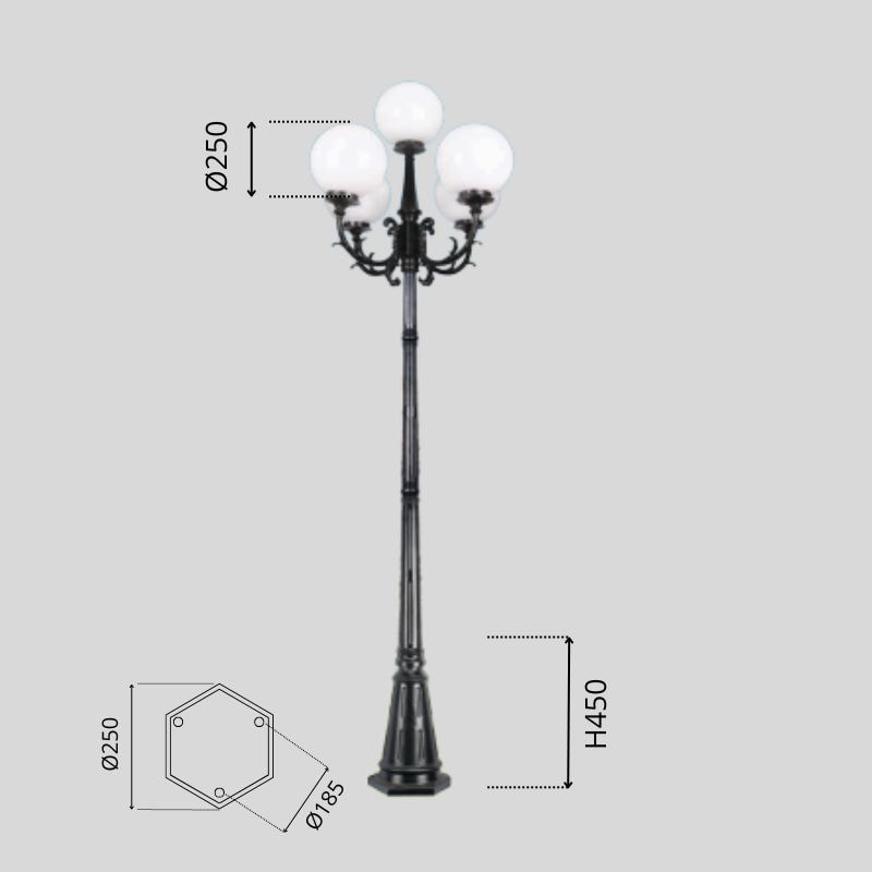 Đèn trụ sân vườn TC02
