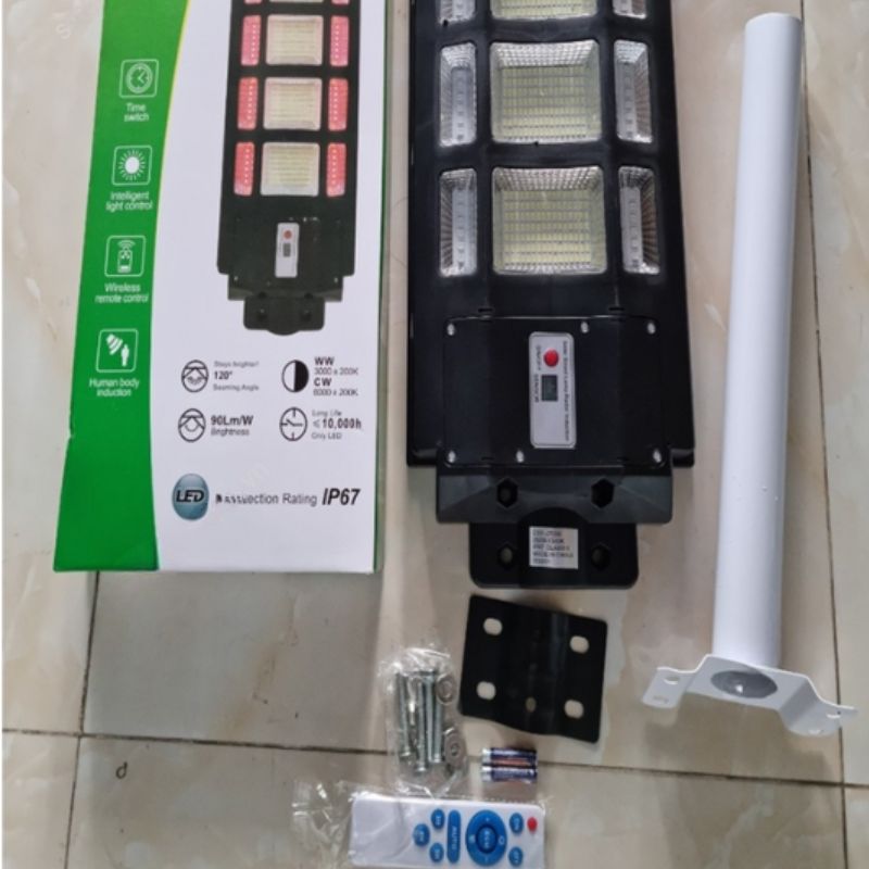 Đèn đường liền thể viền màu DSZ500W năng lượng mặt trời 500W
