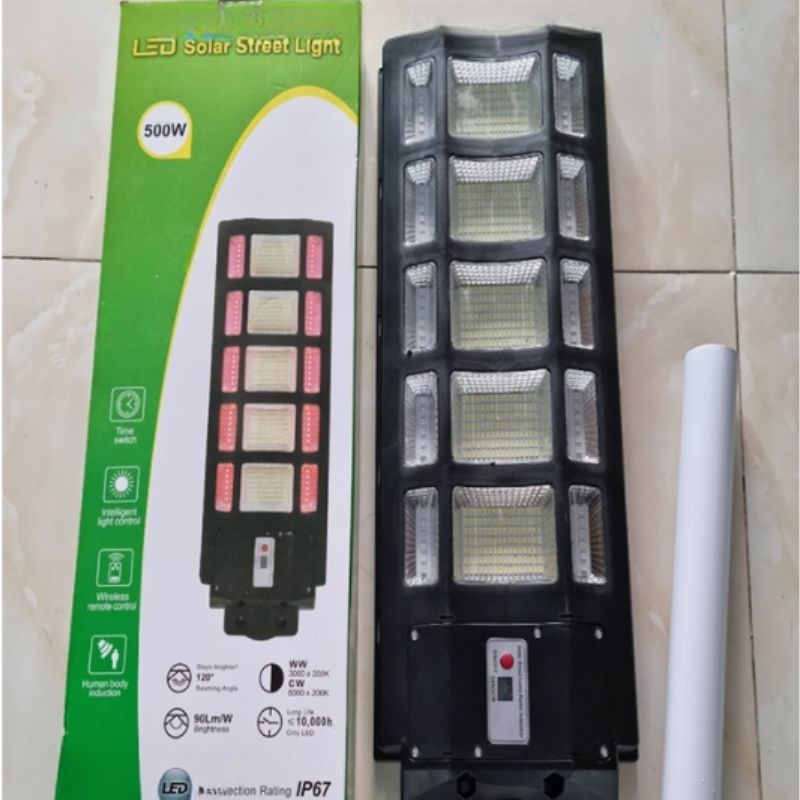 Đèn đường liền thể viền màu DSZ500W năng lượng mặt trời 500W