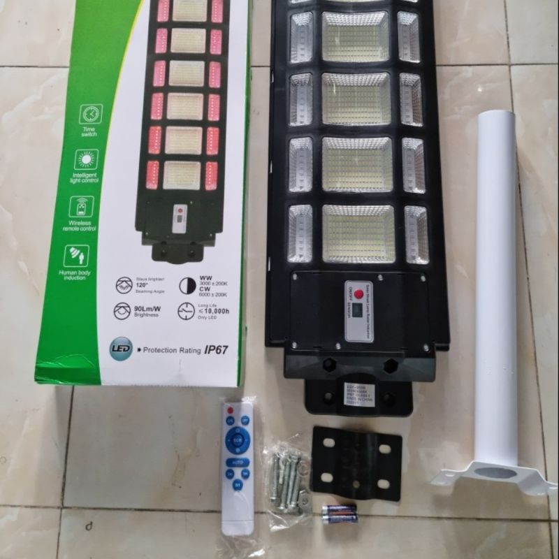 Đèn đường liền thể viền màu DSZ600W năng lượng mặt trời 600W
